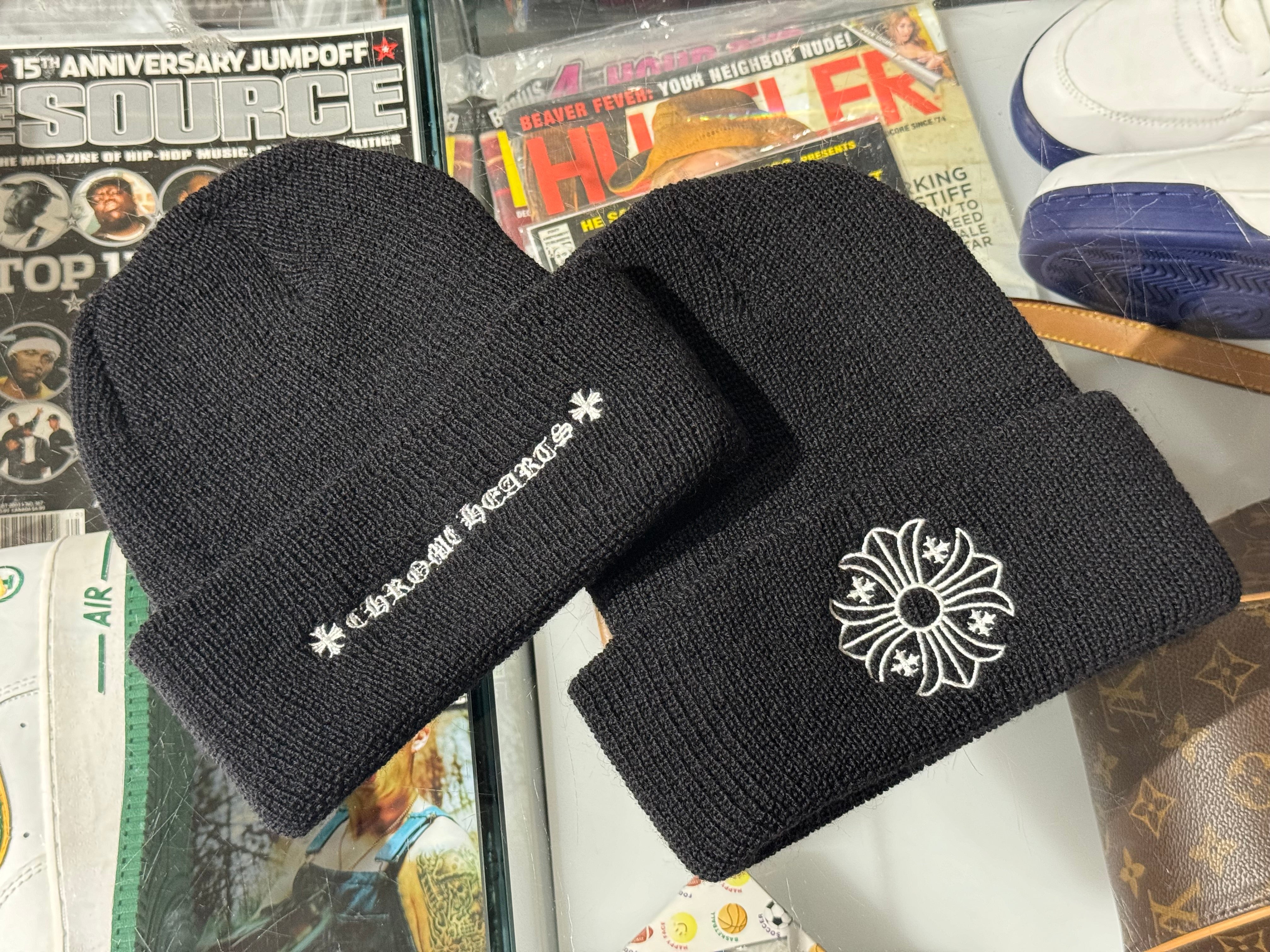 NEW Chrome Hearts Wool Beanie - Black