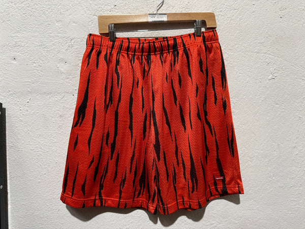 USED Supreme Tiger Stripe Mesh Shorts Size Medium