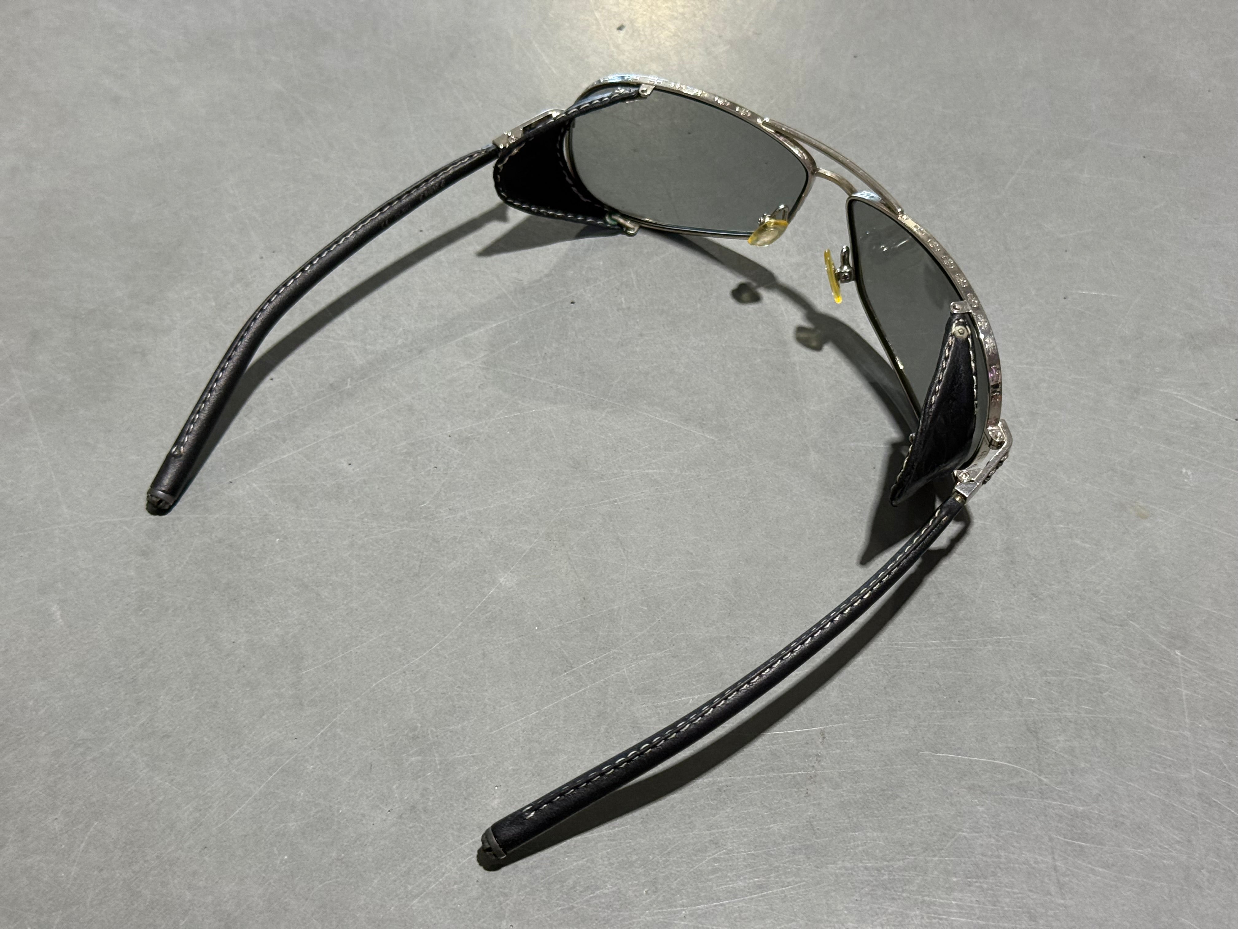 USED Chrome Hearts CHUTE Aviator Sunglasses
