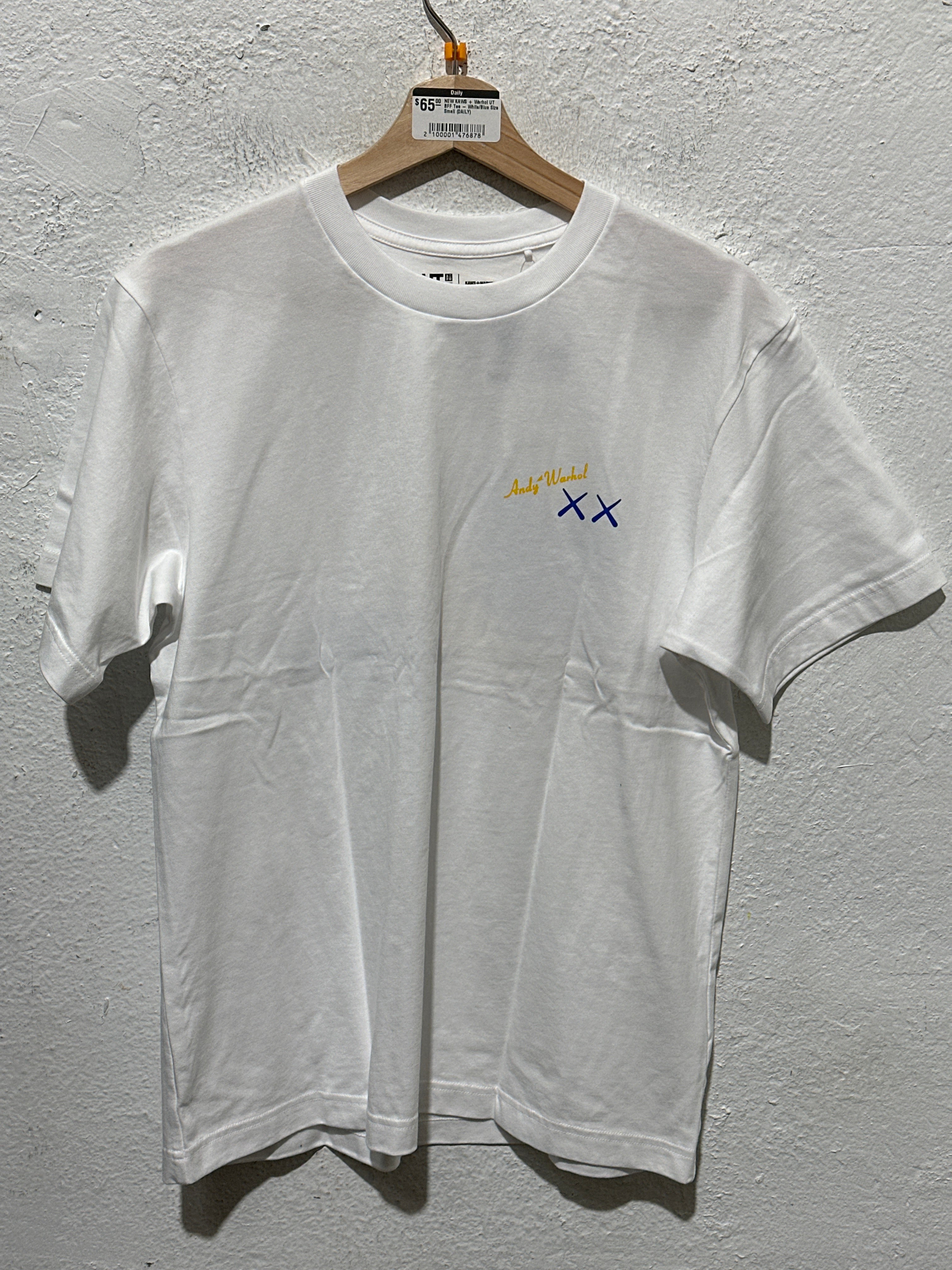 NEW KAWS + Warhol UT BFF Tee - White/Blue