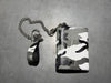 Supreme Leather Chain Wallet - Snow Camo