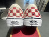 Vans Classic Slip On Checkerboard Stones - Red Size 8