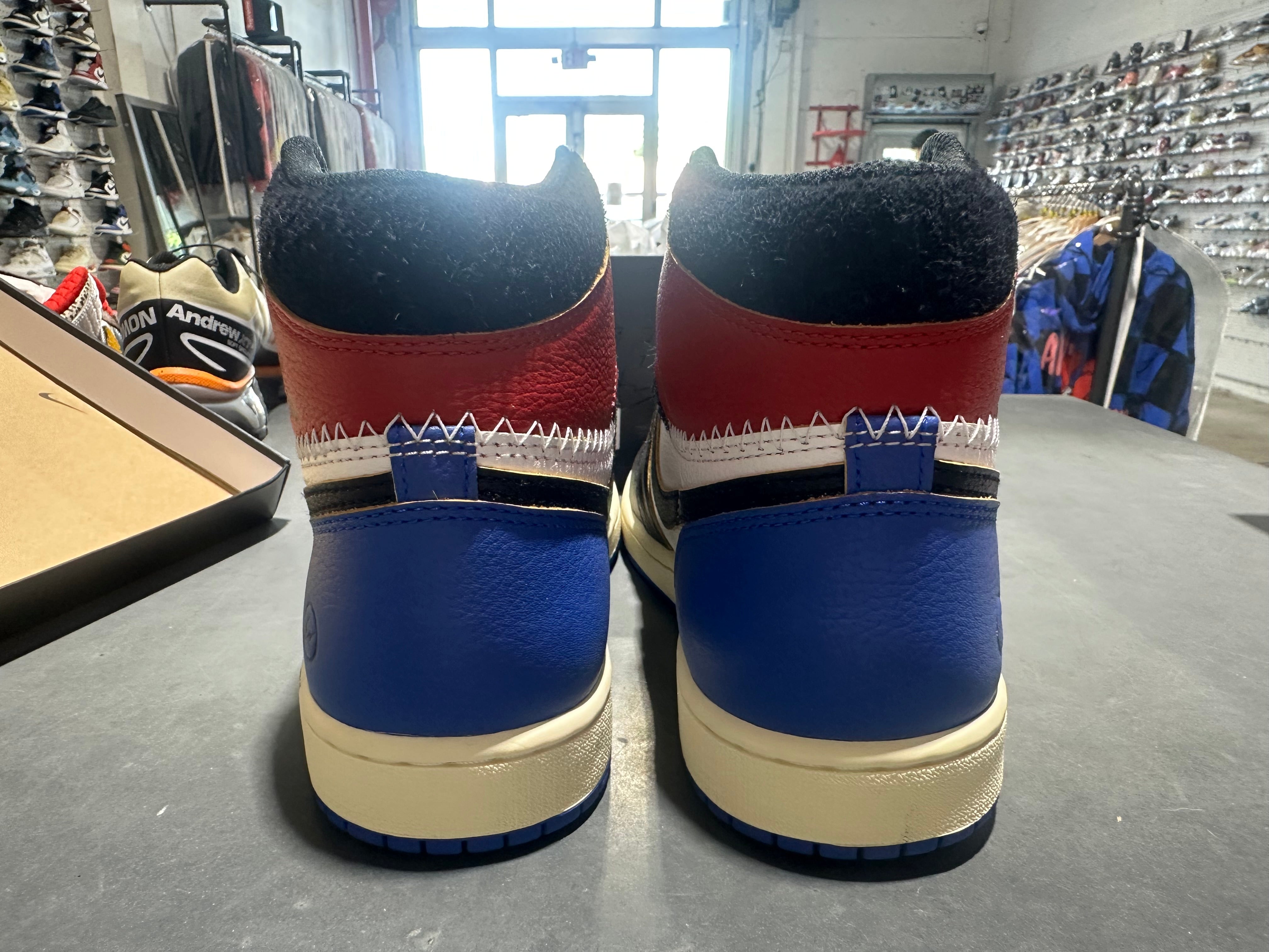 Air Jordan 1 Retro High OG SP - Fragment x Union LA Varsity Red Sport Royal Size 9