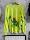 USED Yeezy Wes Lang Skeleton L/S Tee - Frozen Yellow Size Medium