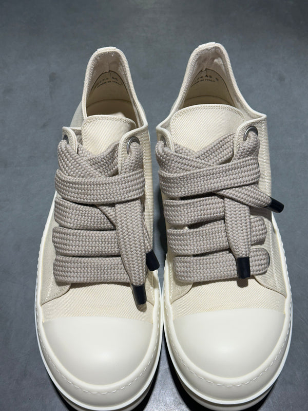 Rick Owens DRKSHDW Jumbo Lace Sneaks - Milk Size 45EU/11US