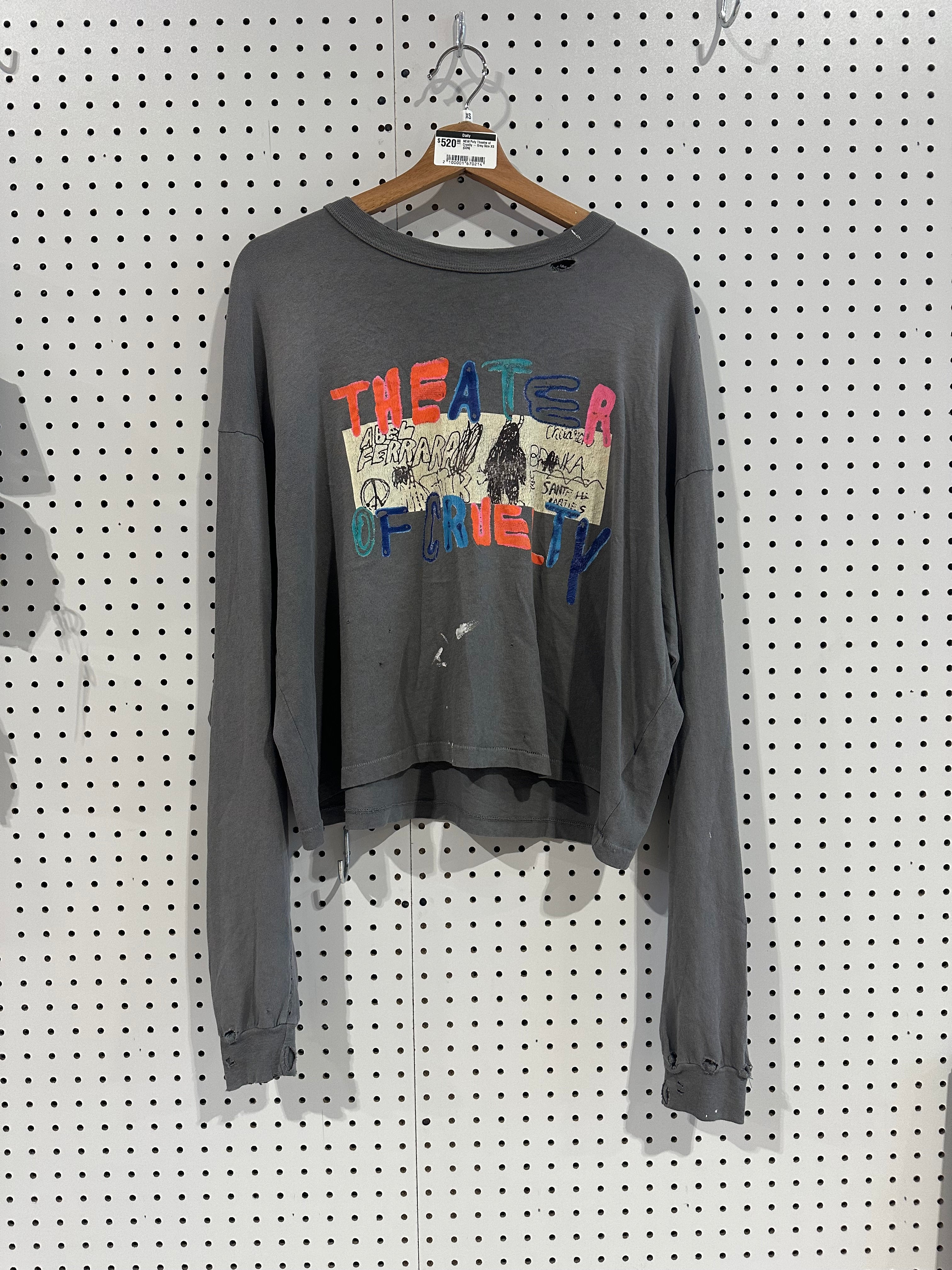 NEW Paly Theatre of Cruelty - Grey Size XS