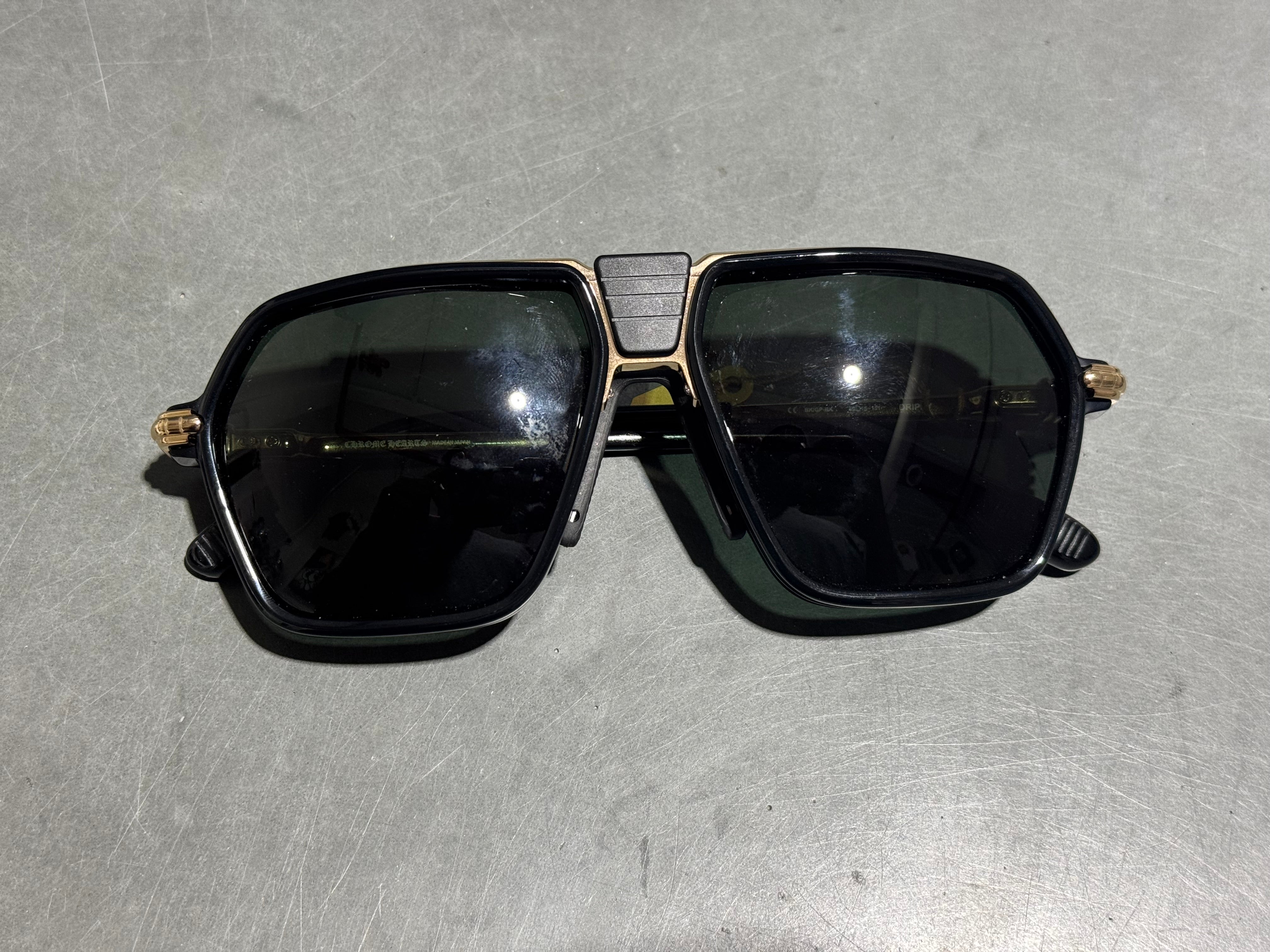NEW Chrome Hearts DRIPPY Sunglasses - Black