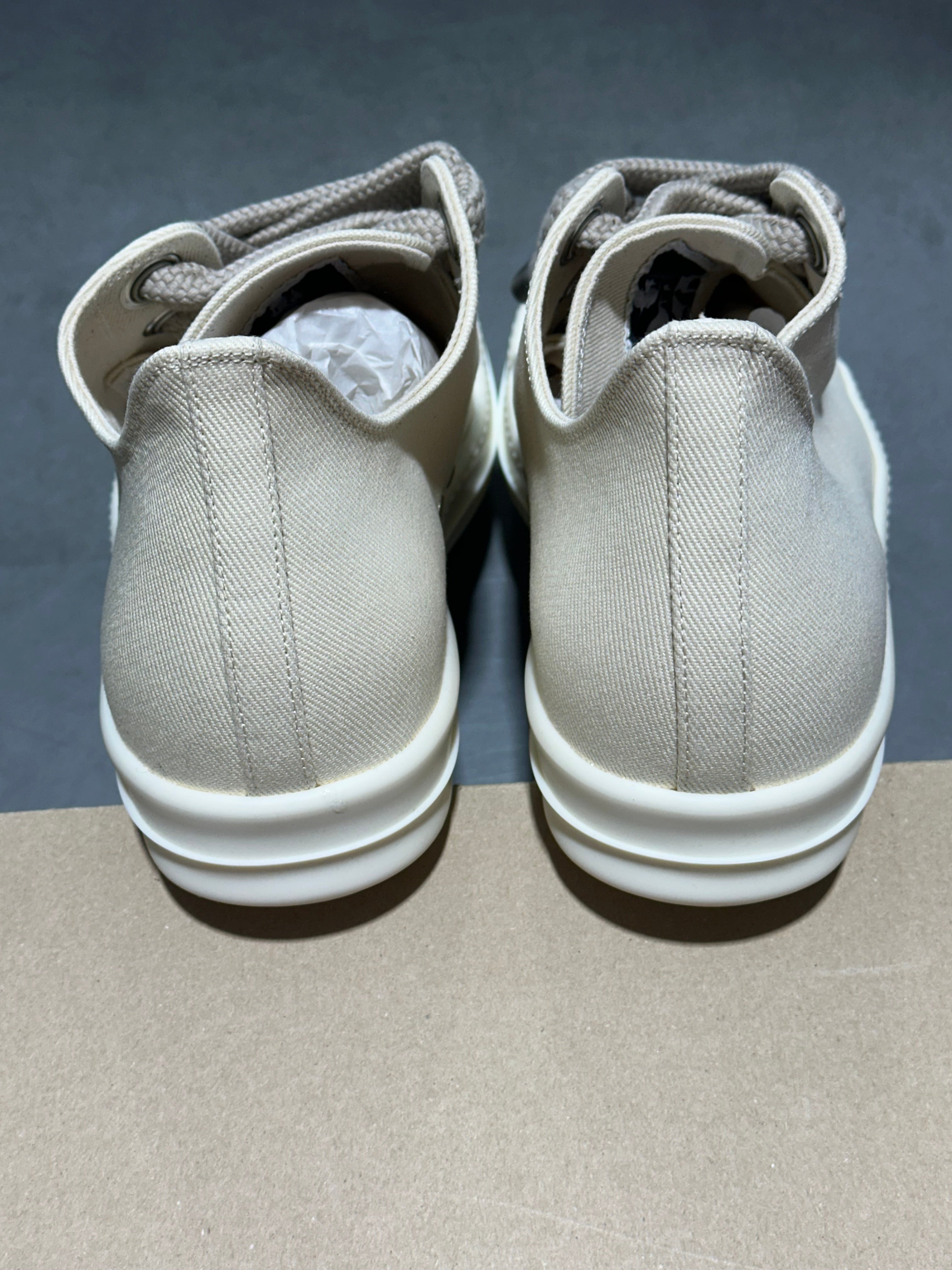 Rick Owens DRKSHDW Jumbo Lace Sneaks - Milk Size 45EU/11US