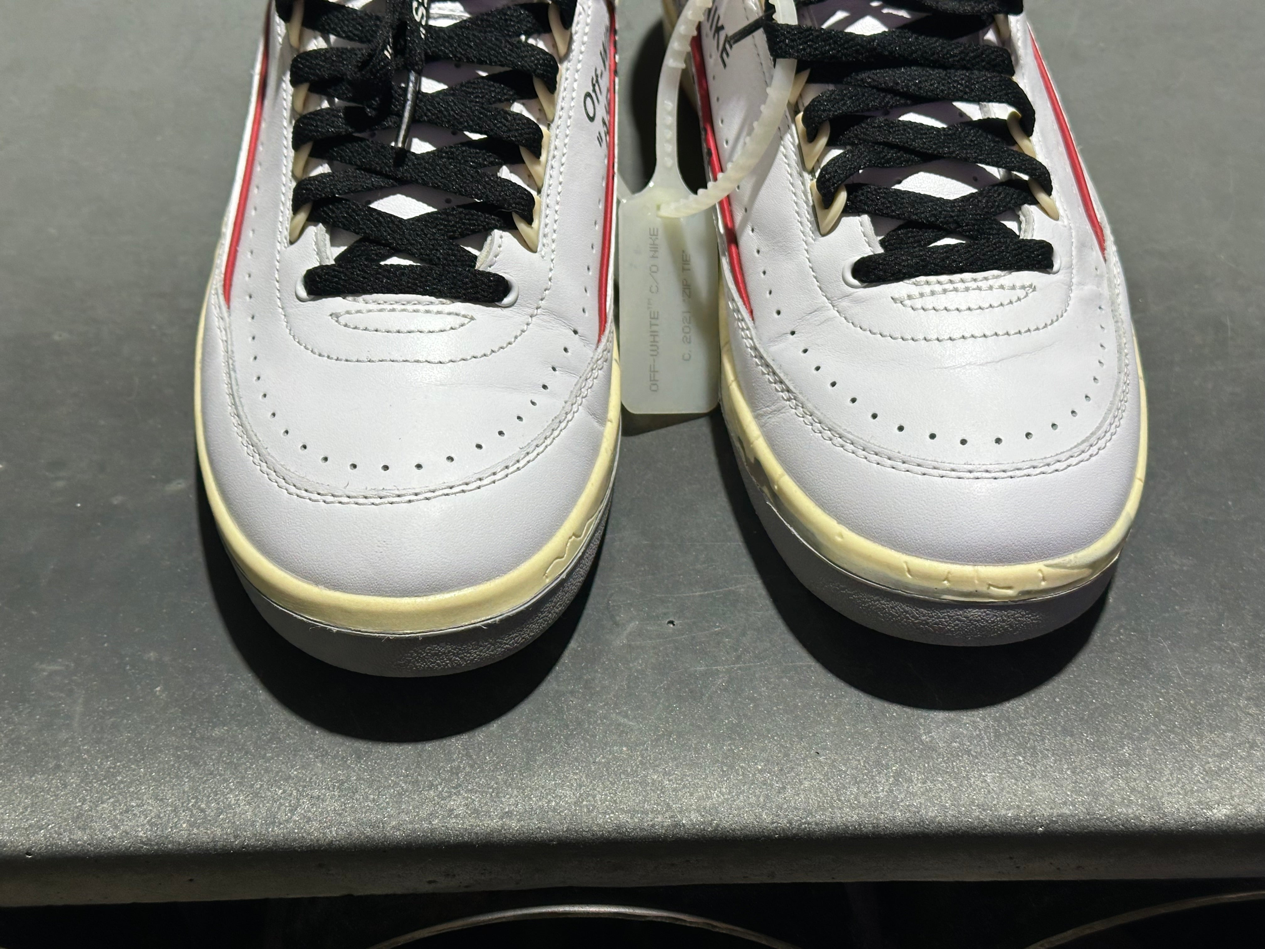 Air Jordan 2 Retro Low SP Off-White - Chicago White Red Blue Size 10.5