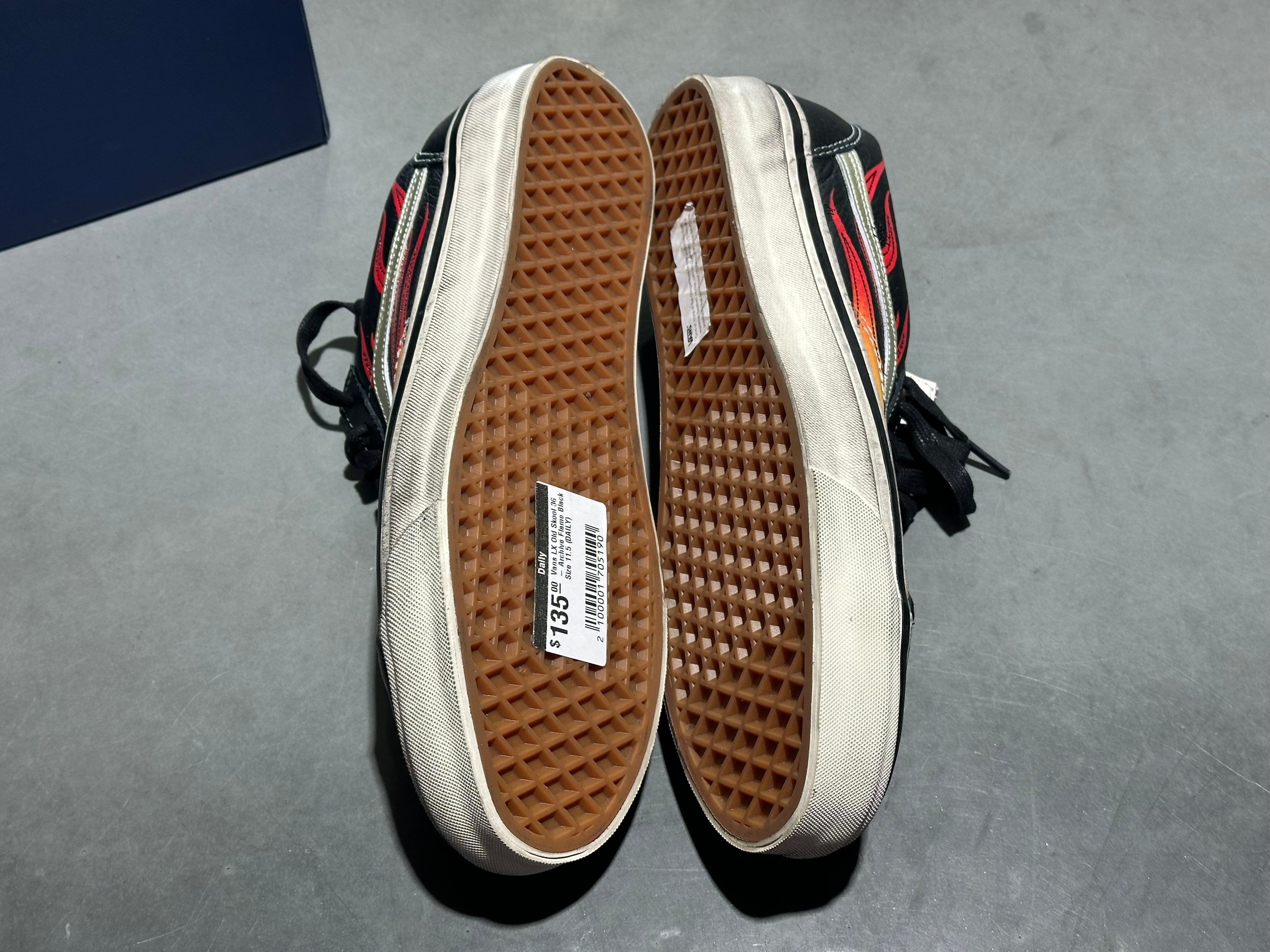 Vans LX Old Skool 36 - Archive Flame Black Size 11.5