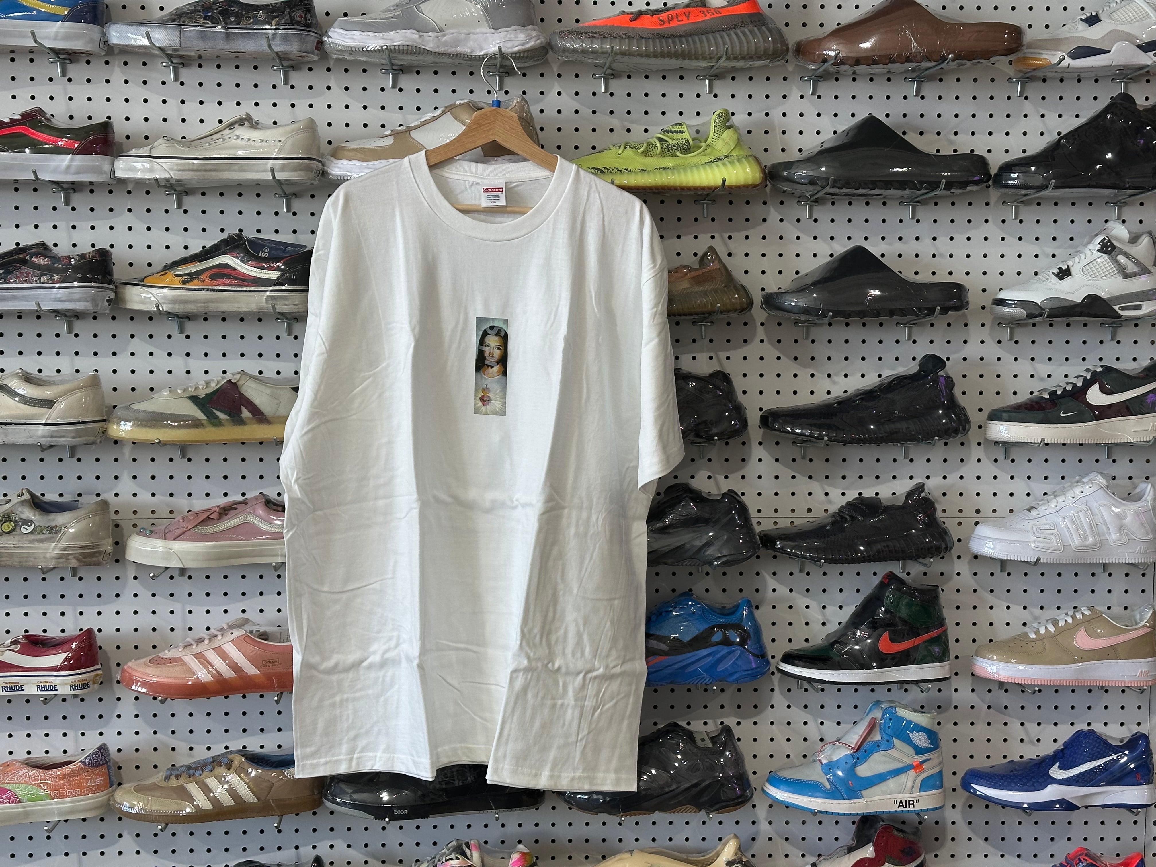 NEW Supreme Prayer Card Box Logo Tee - White Size XXL