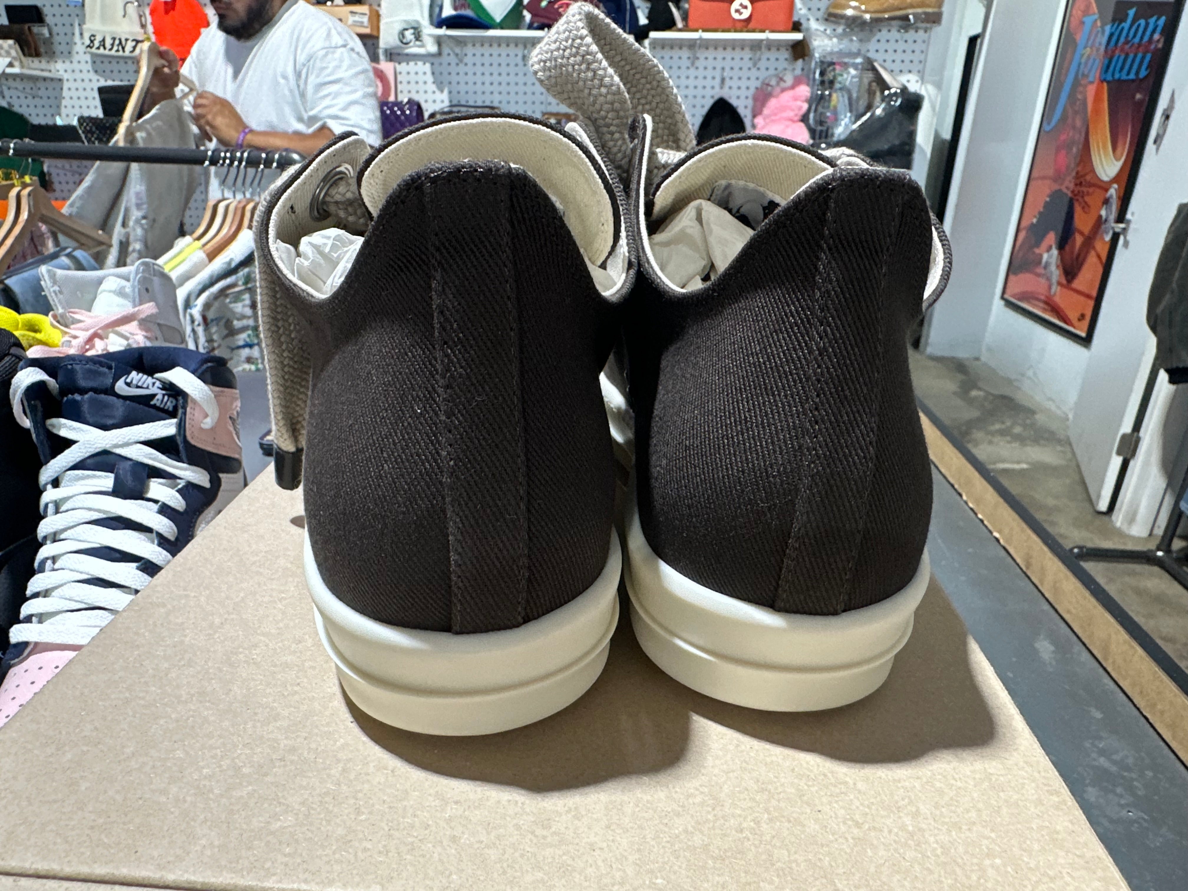 Rick Owens DRKSHDW Jumbolace Low Sneakers - Dark Dust Size 43EU/10US