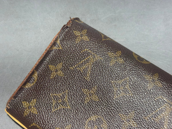 VTG 90s Louis Vuitton Monogram Porte-Tresor Wallet - Brown