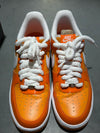 Nike Air Force 1 Low '07 Orange White Patent Size 8