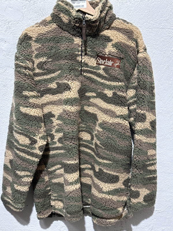 NEW Sinclair Sincozy QTR Zip Sweater - Camo Size XL