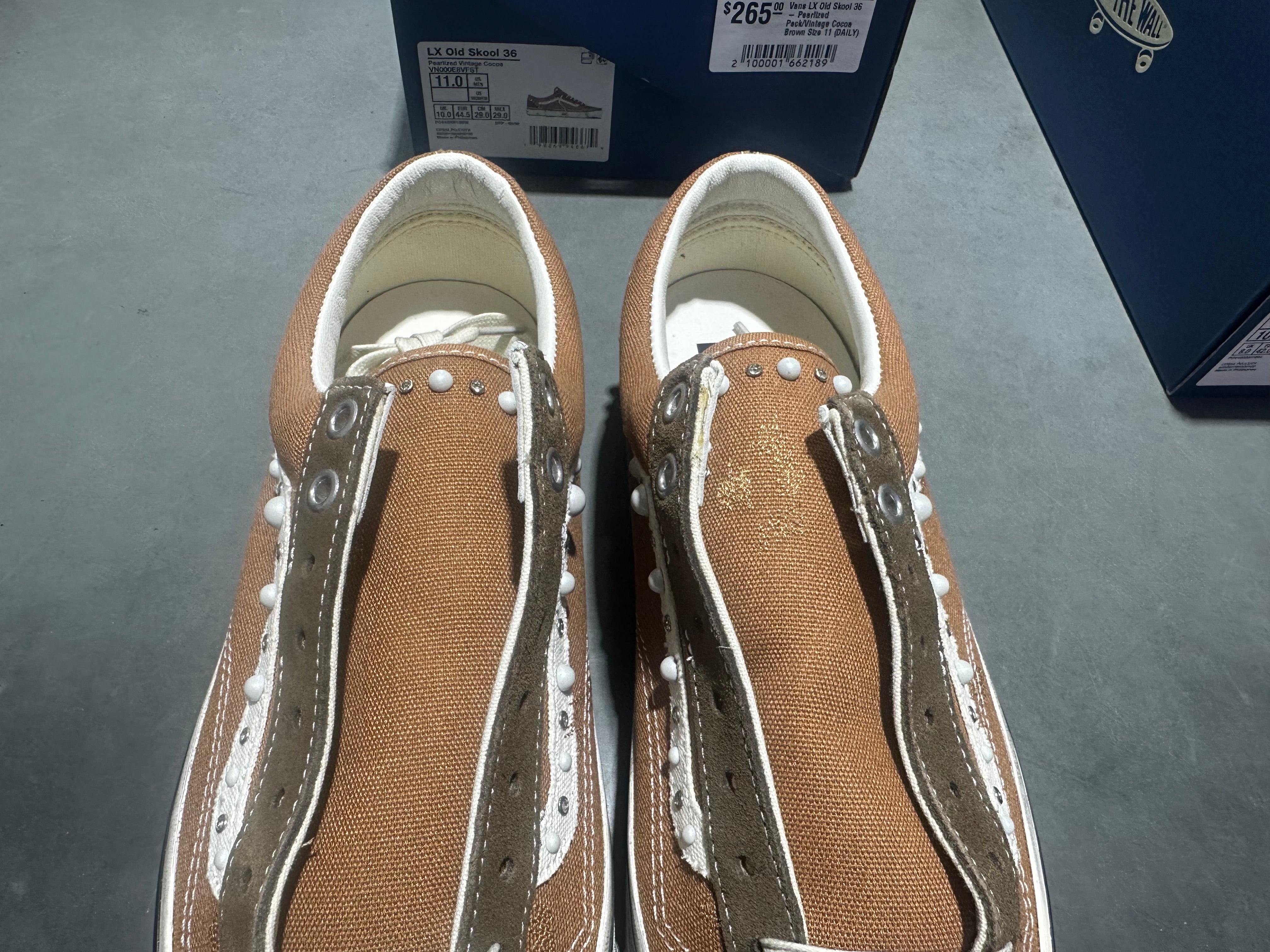 Vans LX Old Skool 36 - Pearlized Pack/Vintage Cocoa Brown Size 10