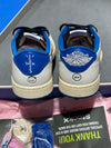 Air Jordan 1 Retro Low OG SP Fragment x Travis Scott - Sail Military Blue Size 10