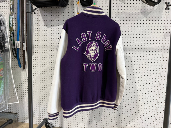 USED 2009 Bape x Undercover Last Orgy 2 Varsity Jacket - Purple Size XL