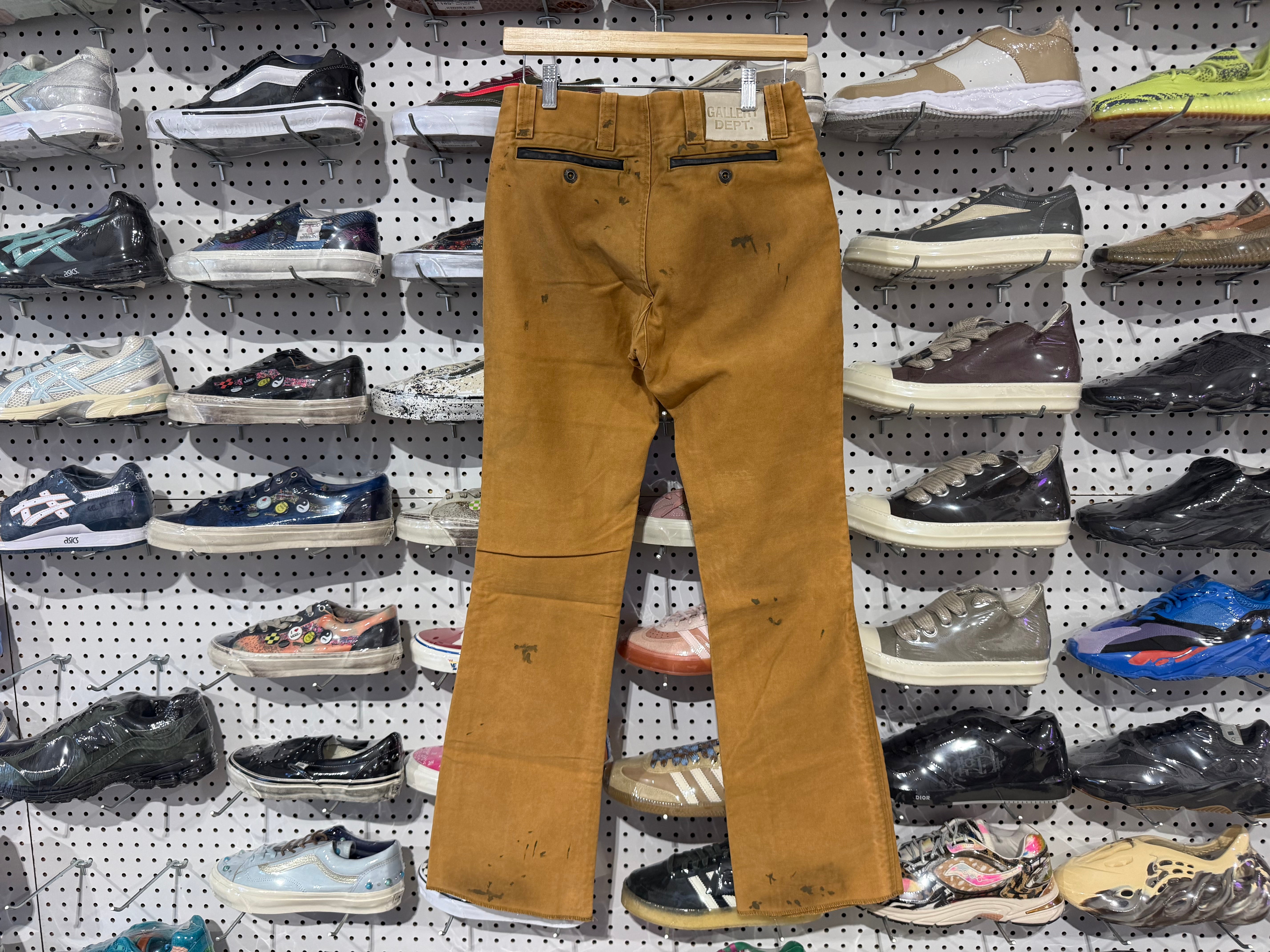NEW Gallery Department Broadway Paint Splater Pants - Tan Size 30
