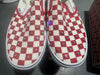 Vans Classic Slip On Checkerboard Stones - Red Size 8