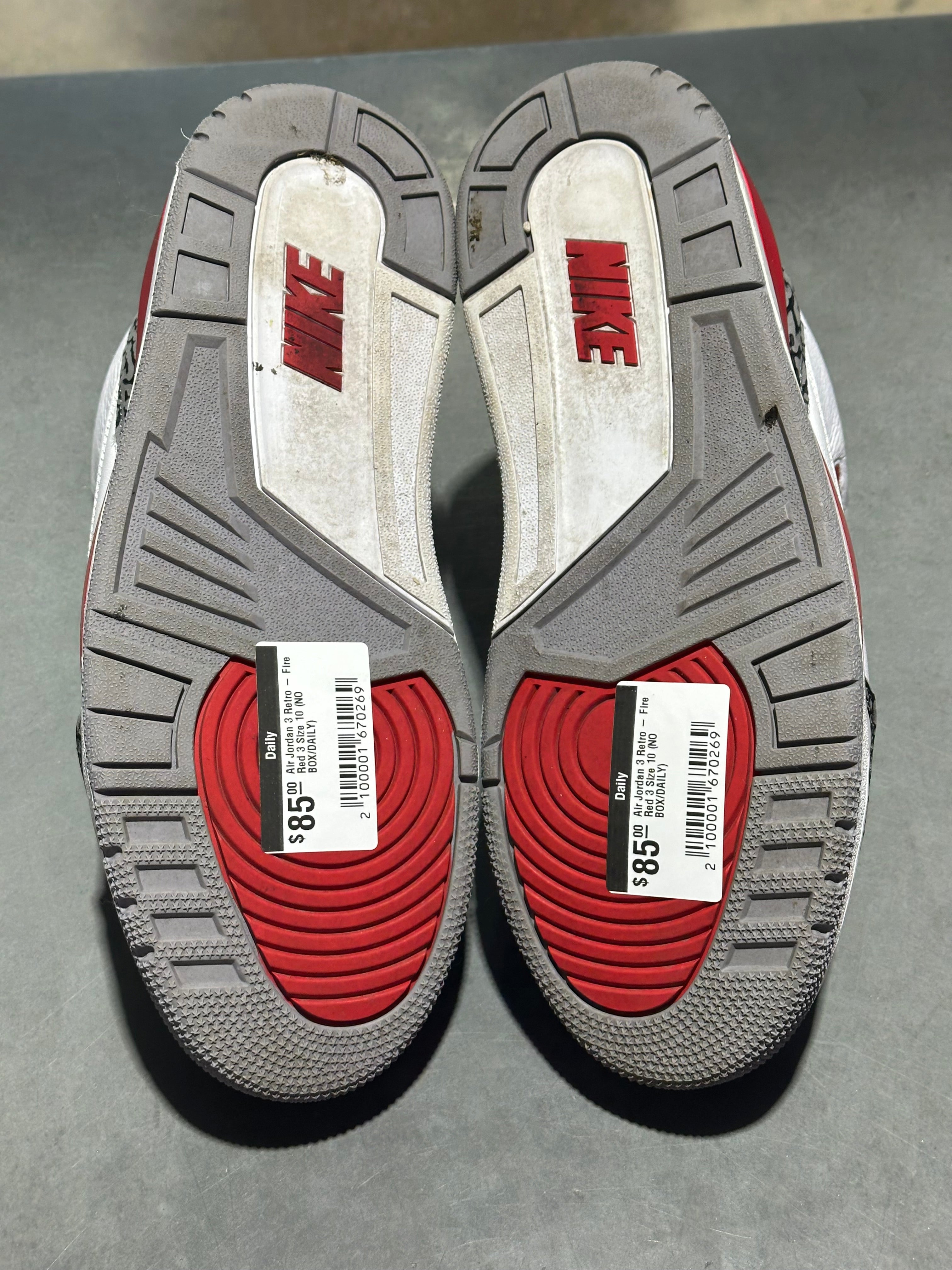 Air Jordan 3 Retro - Fire Red 3 Size 10