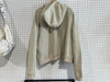 USED GV Gallery Blank Zip Up Cropped Hoodie - Ivory Size XL