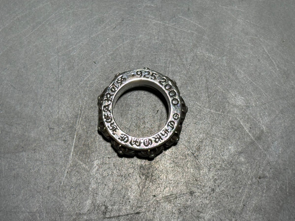USED Chrome Hearts Multi Cross Spinner Ring 57 Size 7.5