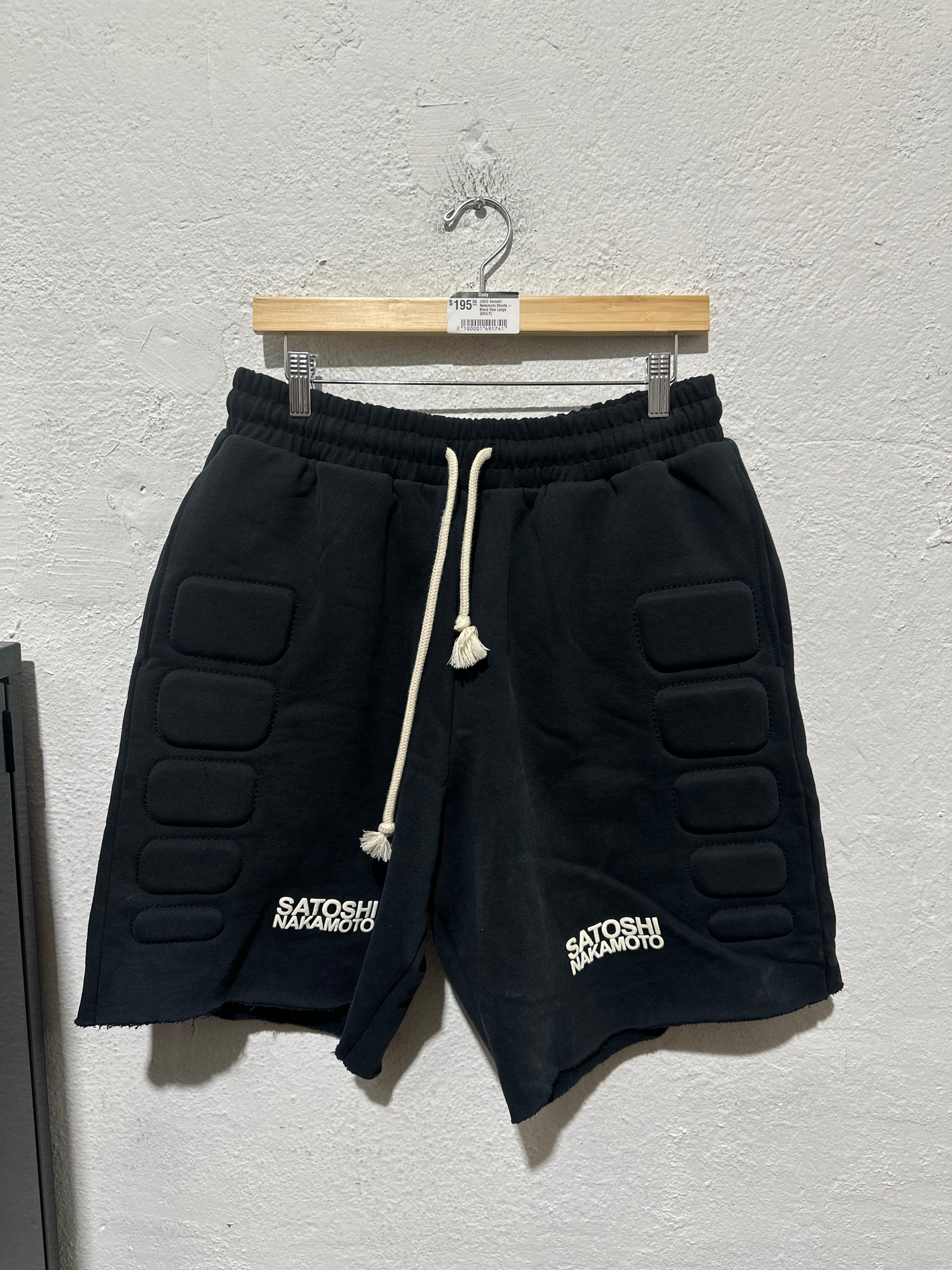 USED Satoshi Nakamoto Shorts - Black Size Large