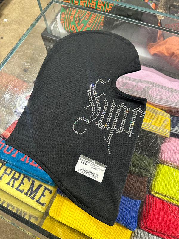 NEW Supreme Rhinestone Balaclava - Black