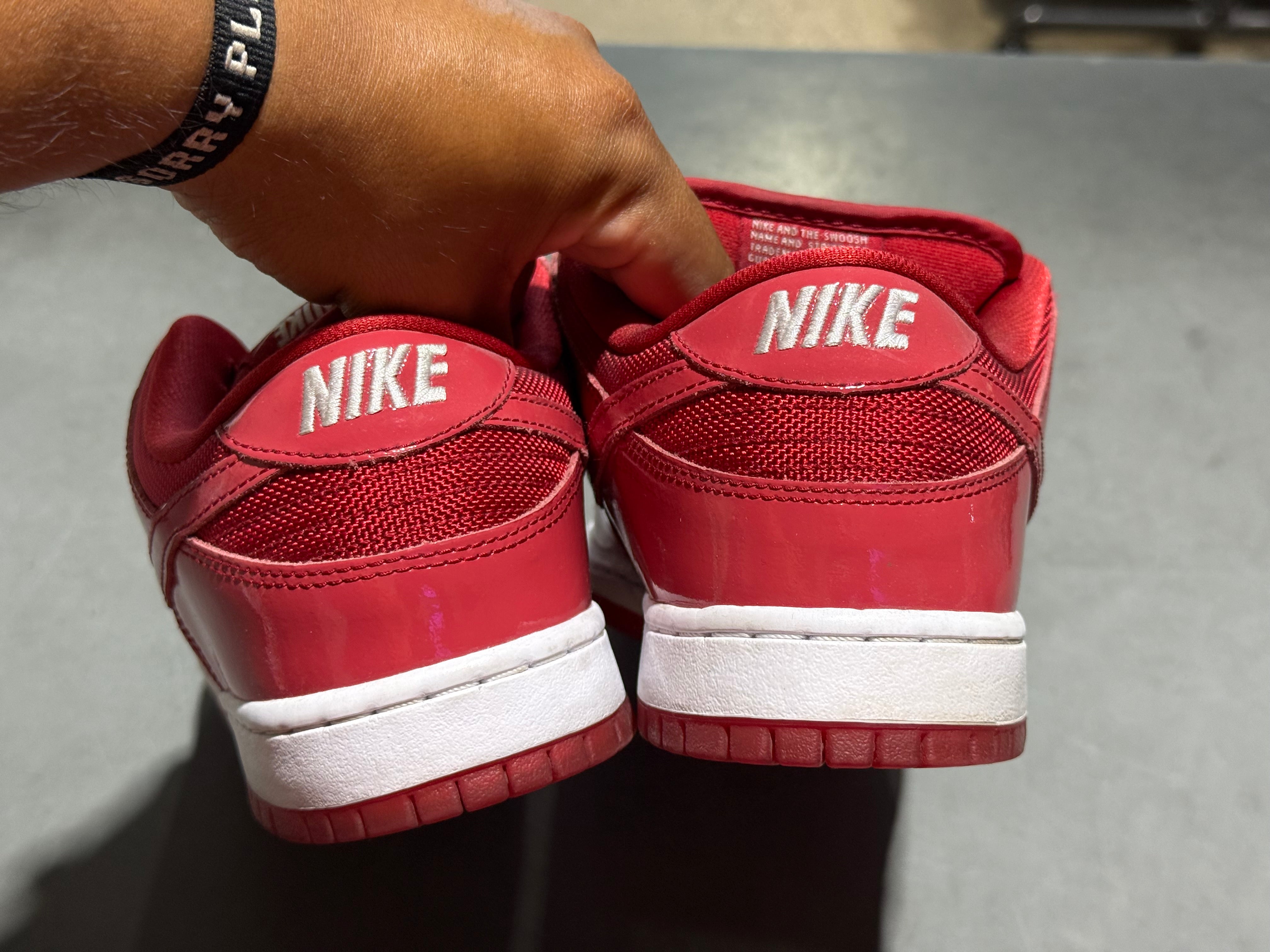 Nike Dunk Low Pro SB - Red Patent Leather Size 10
