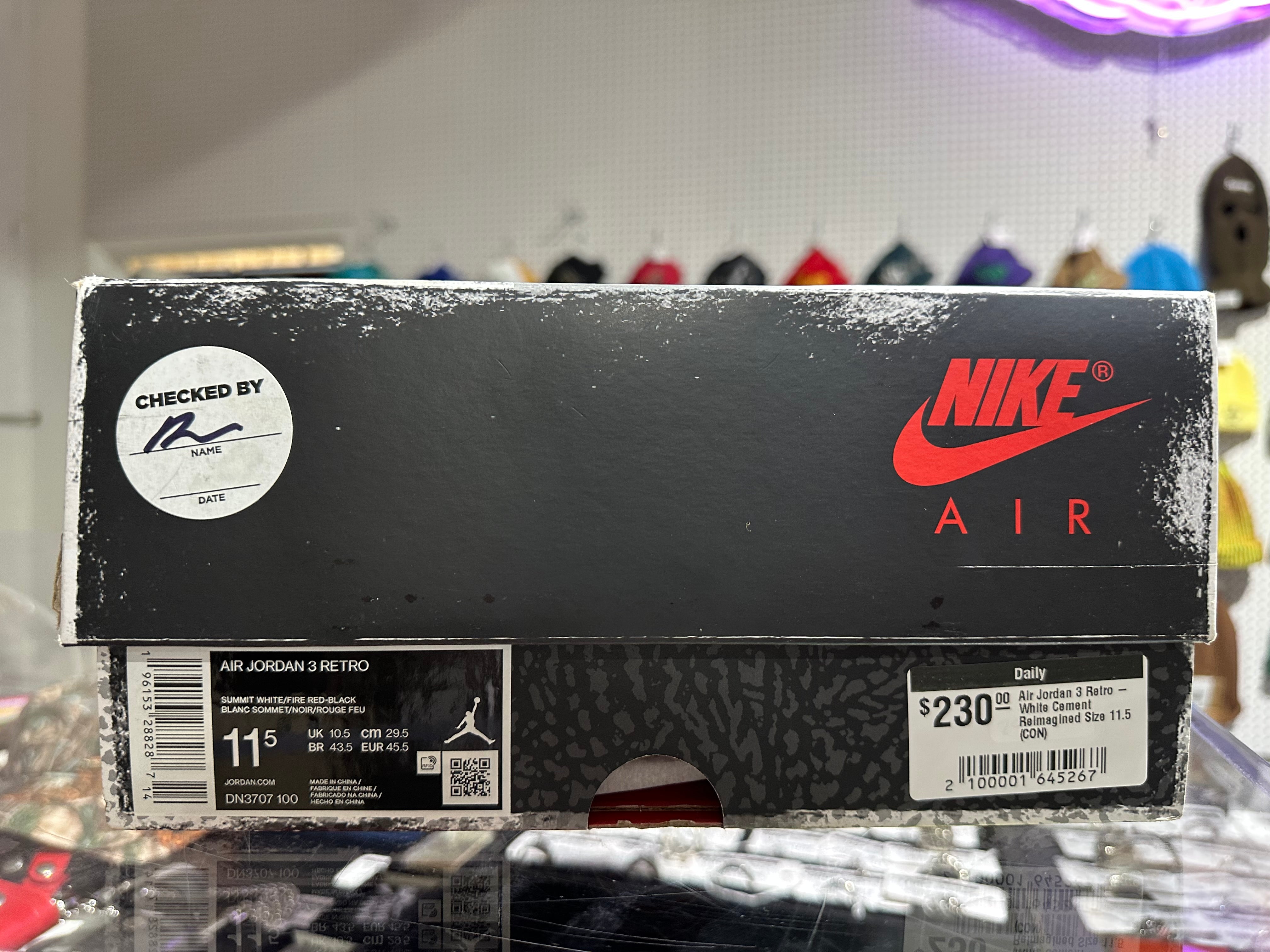 Air Jordan 3 Retro - White Cement Reimagined Size 11.5