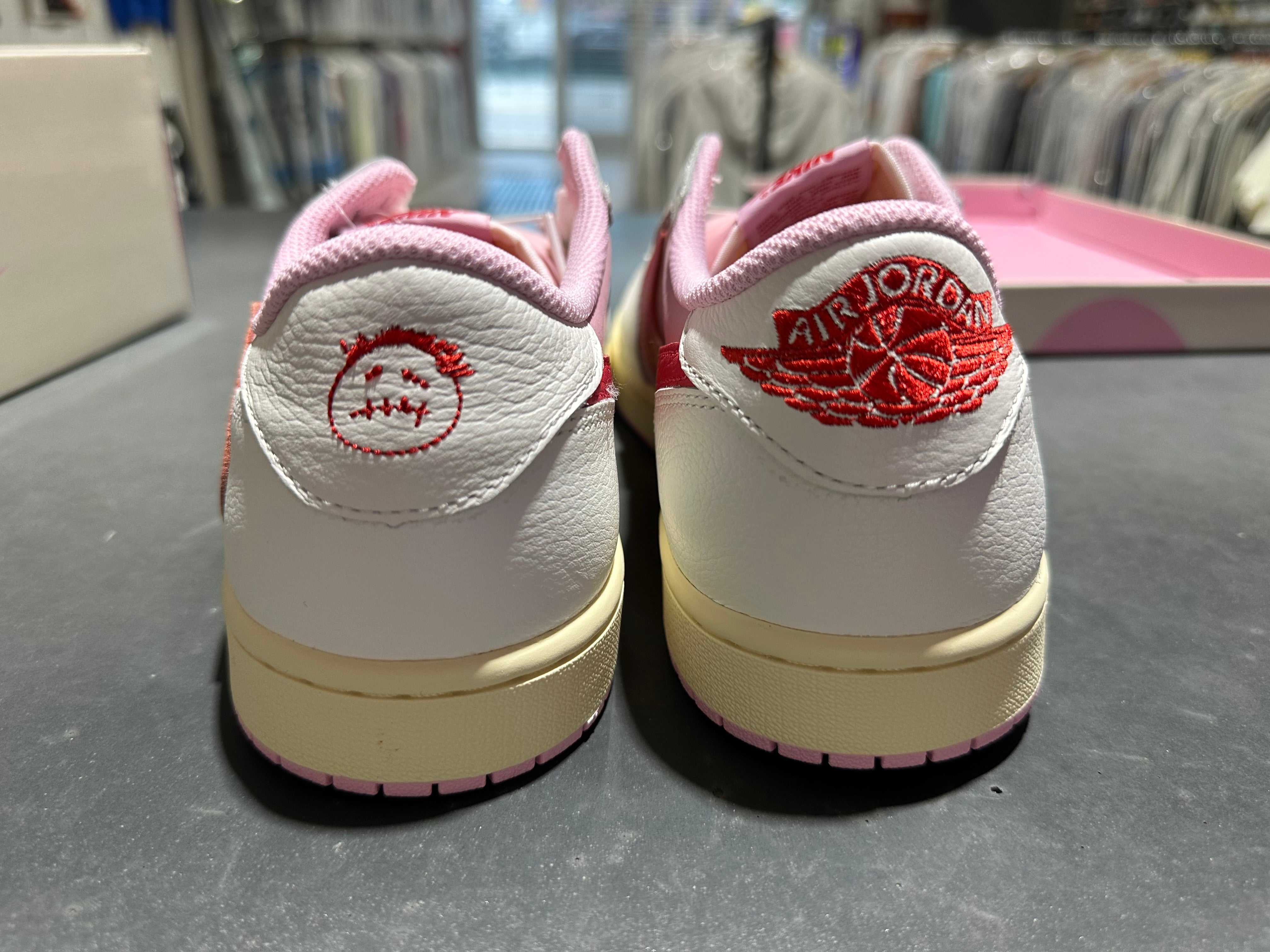 Air Jordan 1 Retro Low OG SP Travis Scott - Sail Tropical Pink Size 11