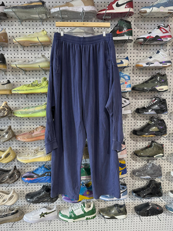 USED Balenciaga Sweater Sweatpants - Blue Size Medium
