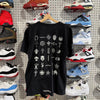 USED Chrome Heats Multi Logo Back Hit Tee - Black Size Large