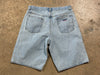 USED Supreme Denim Jean Shorts - Light Wash Size 34