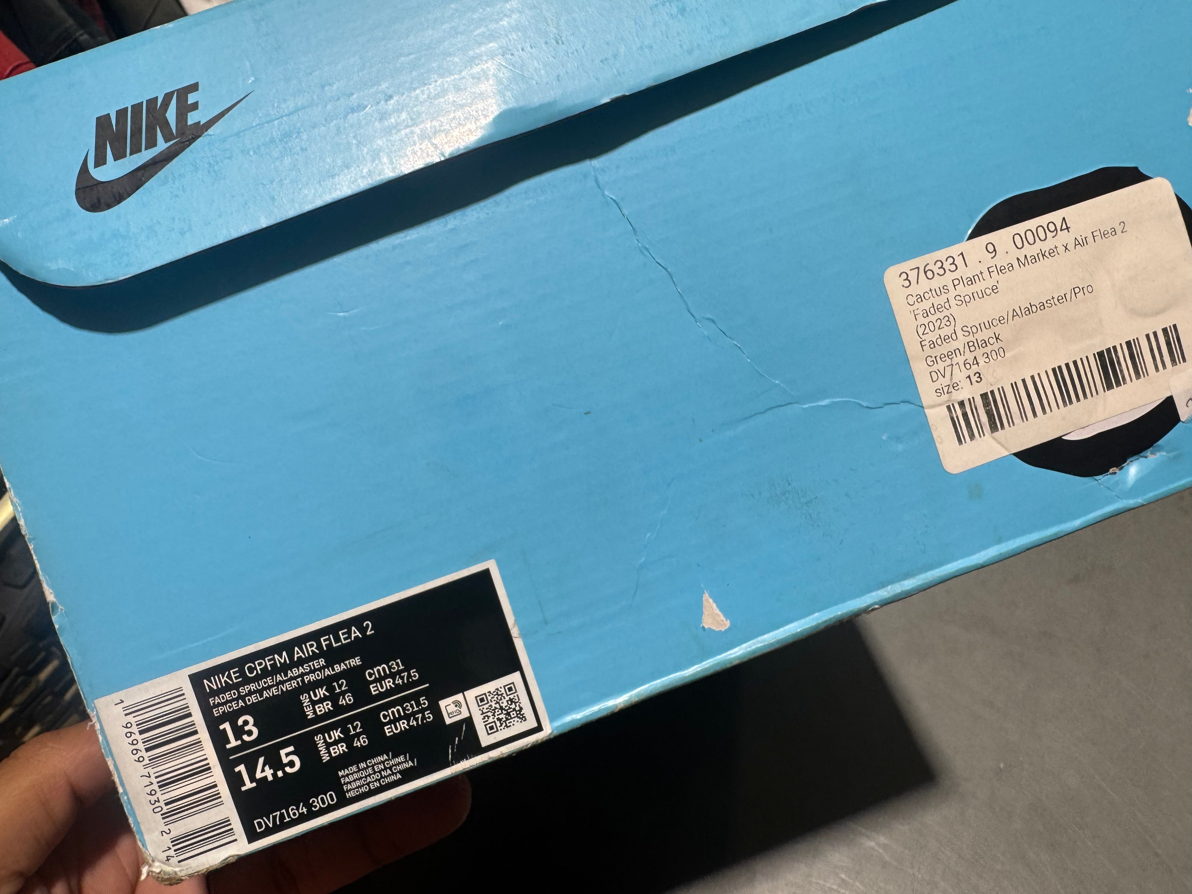 Nike CPFM Air Flea 2 - Faded Spruce Size 13