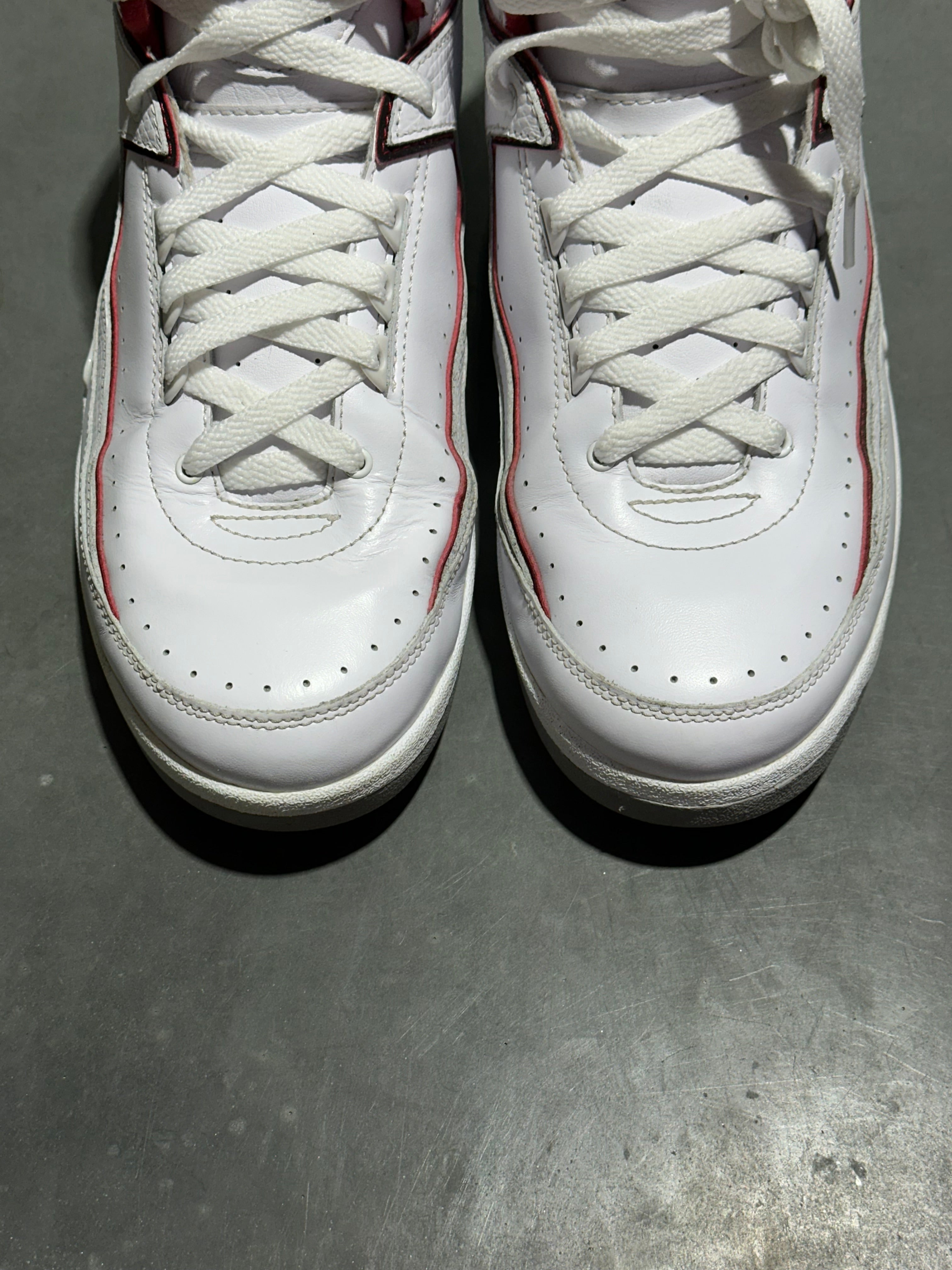 Air Jordan 2 Retro - White Red 2014 Size 10
