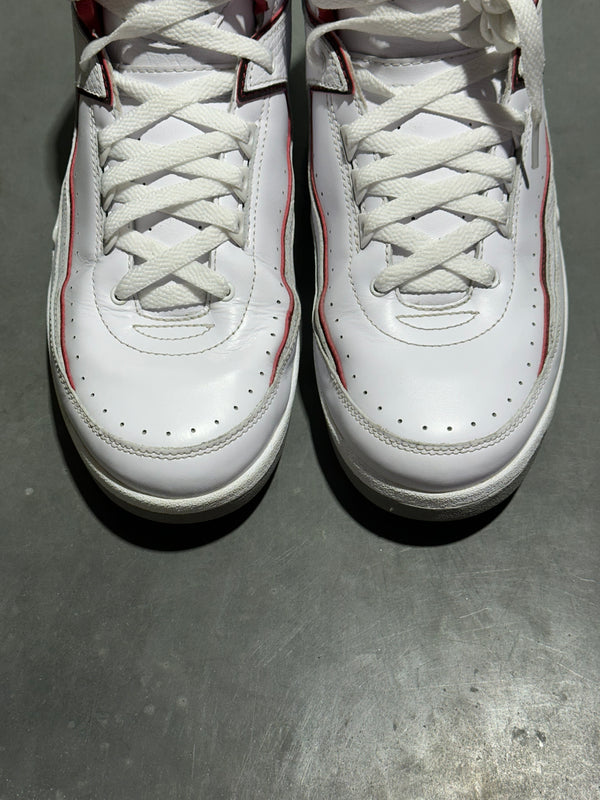 Air Jordan 2 Retro - White Red 2014 Size 10