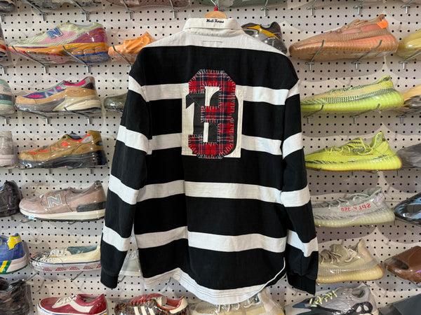 USED Supreme Stripe Rugby - Black Size Large