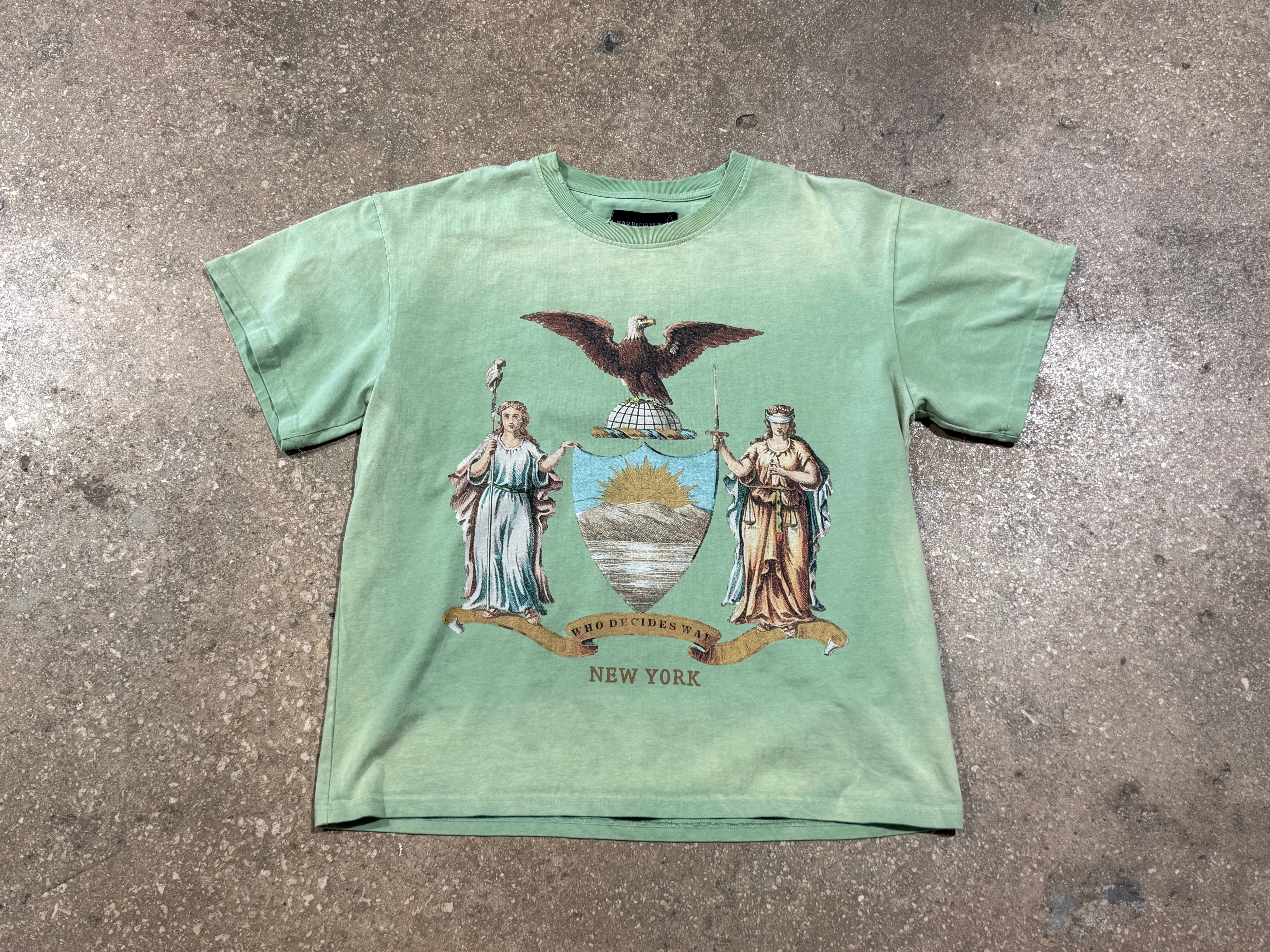 USED Who Decides War Eagle Tee - Green Size XXL