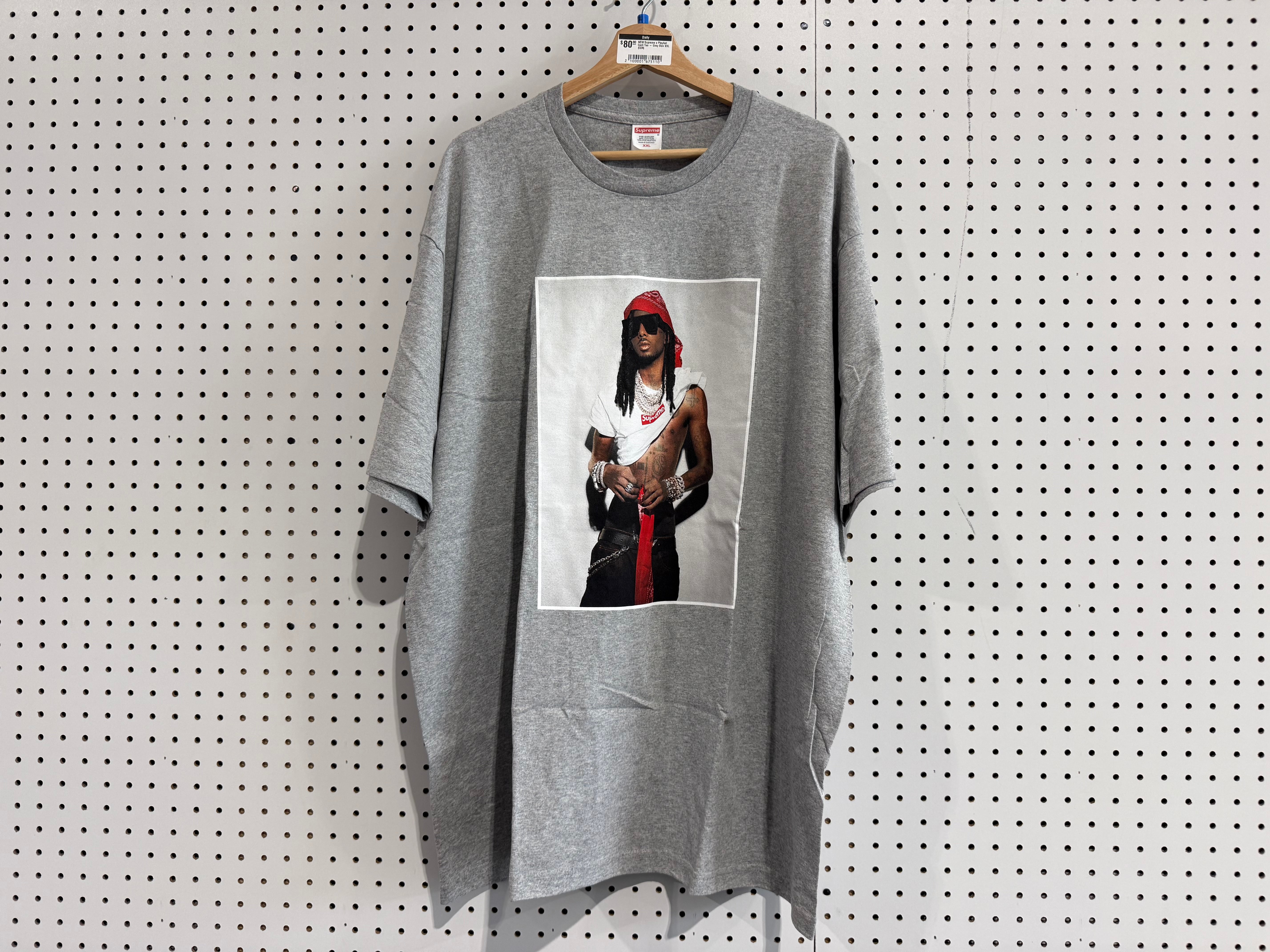 NEW Supreme x Playboi Carti Tee - Grey Size XXL