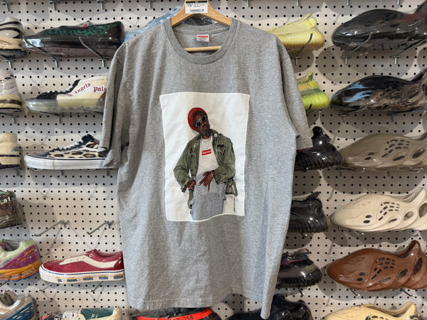 USED Supreme Andre 3000 Photo Tee - Grey Size Large