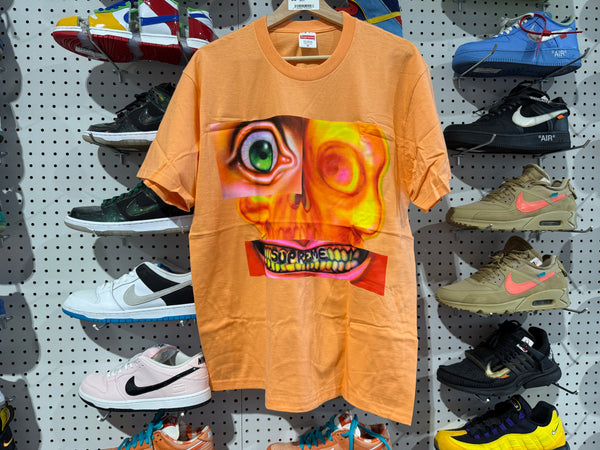 NEW Supreme Face Tee - Peach Size Medium
