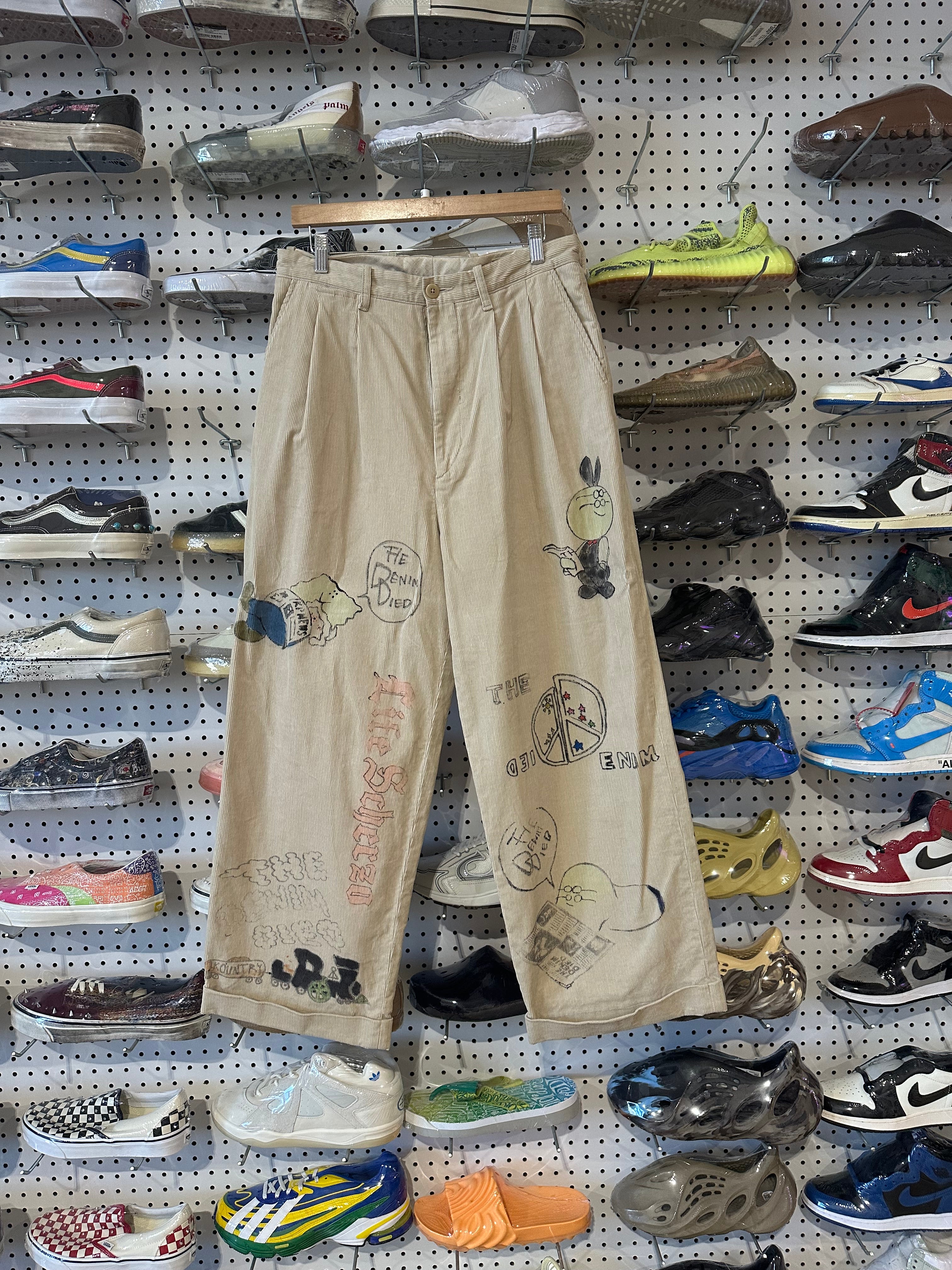 NEW Kapital Corduroy Ivy Pants - Khaki Size 4 / XL