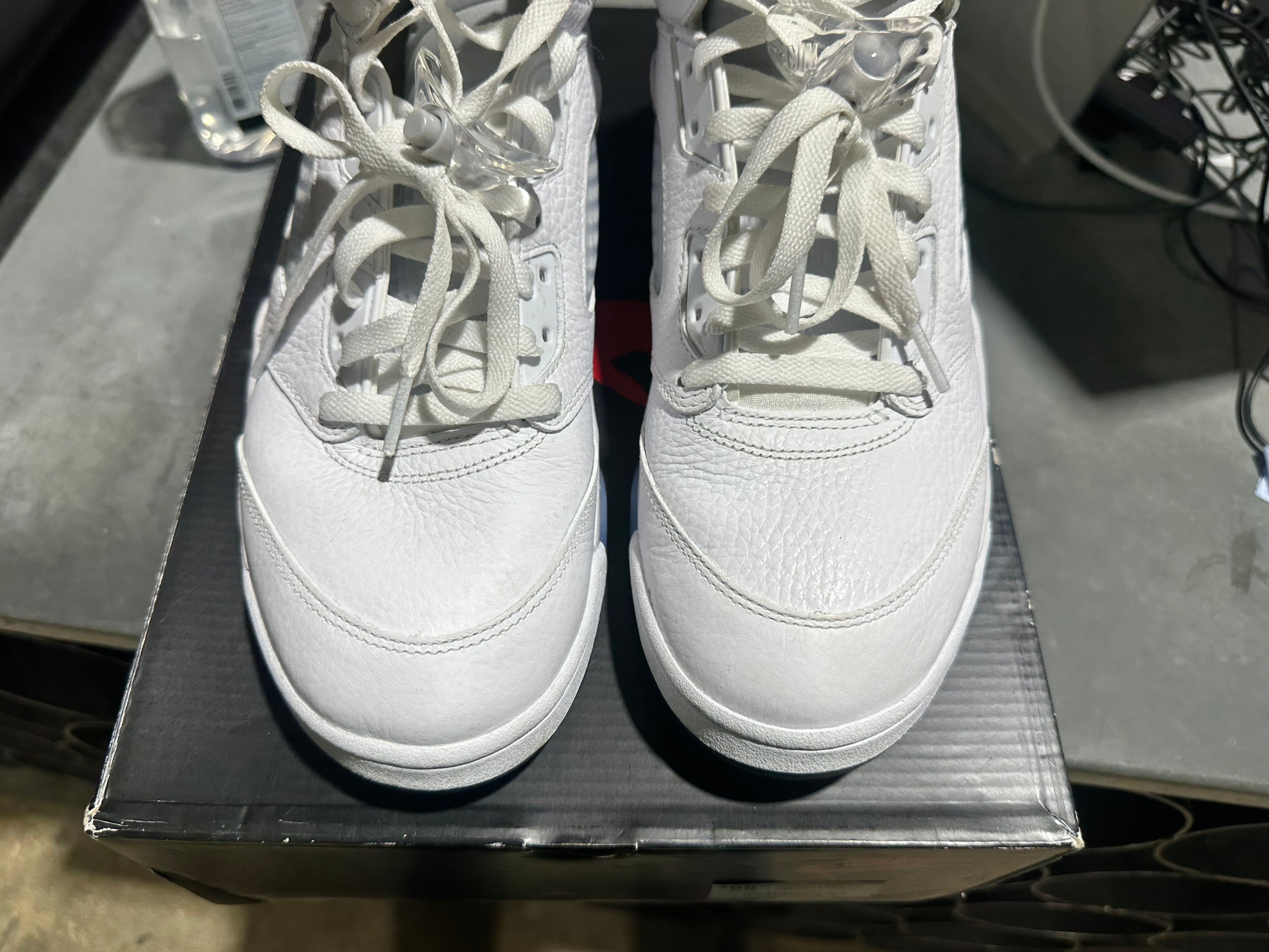 Air Jordan 5 Retro OG - White Metallic Size 10.5