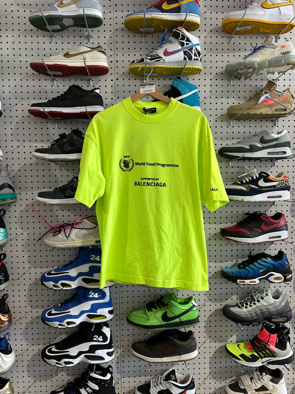 NEW Balenciaga WFP Tee - Yellow Size Small
