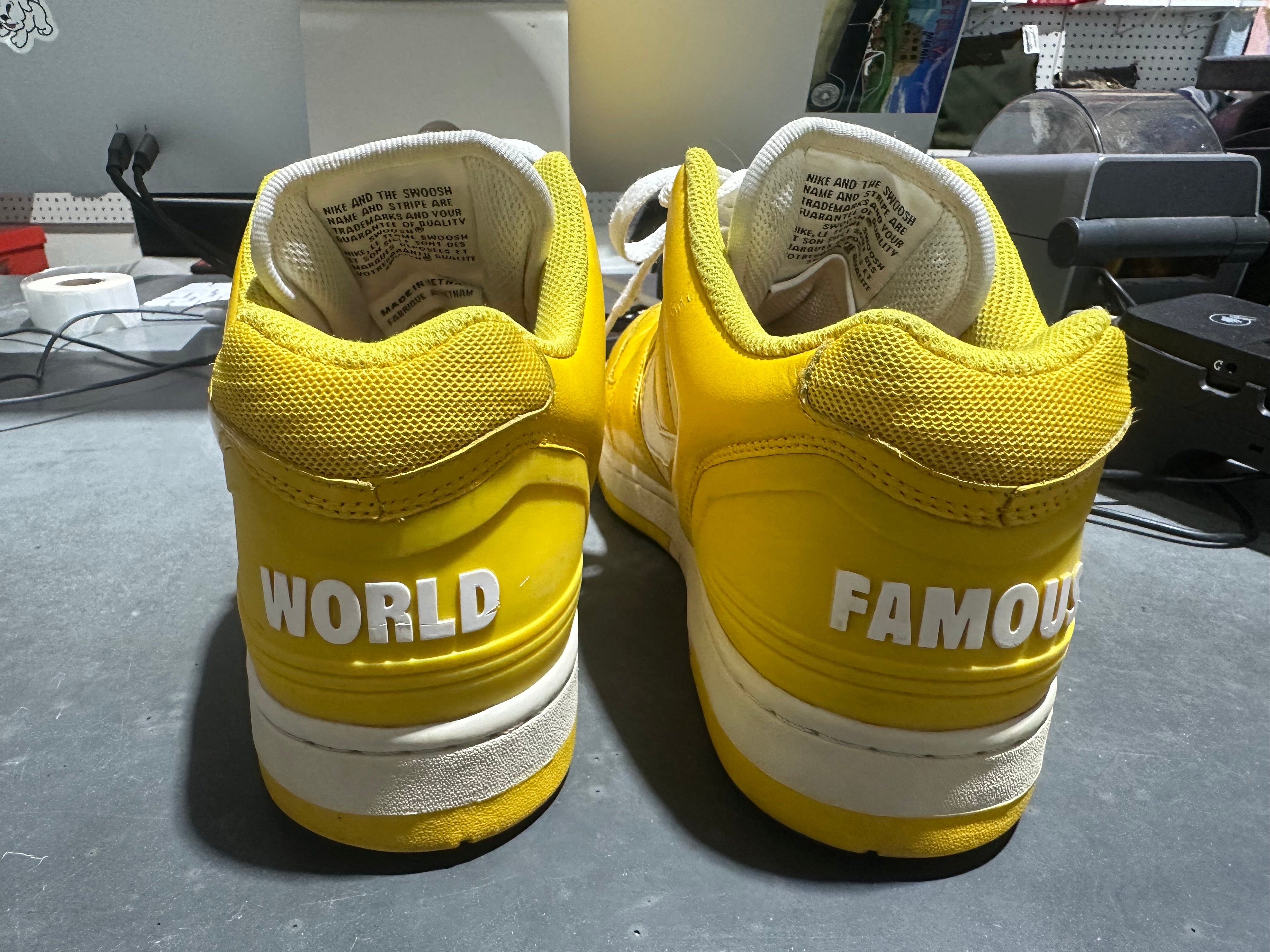 Nike SB Air Force 2 Low Supreme - Yellow Size 10