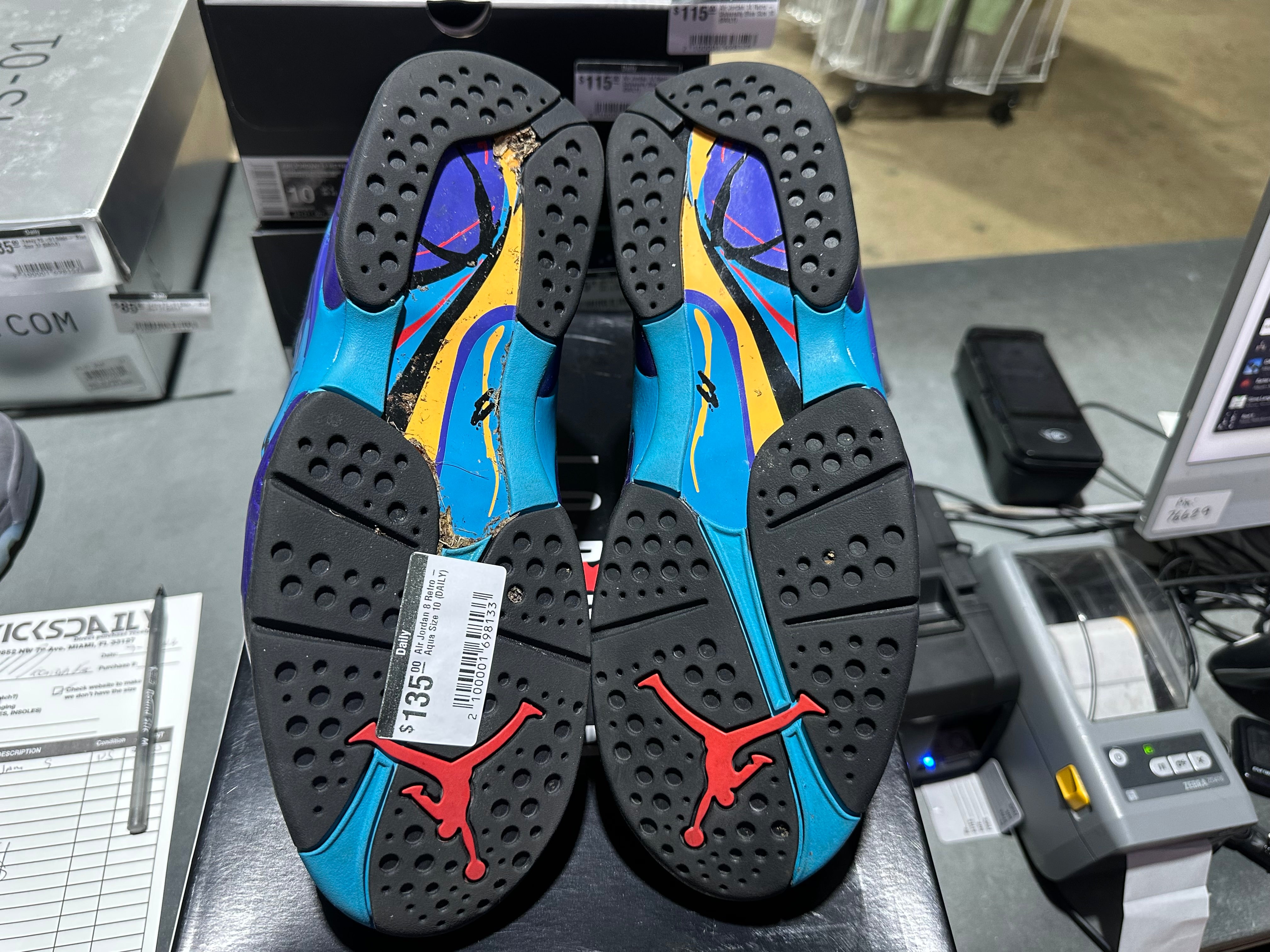 Air Jordan 8 Retro - Aqua Size 10