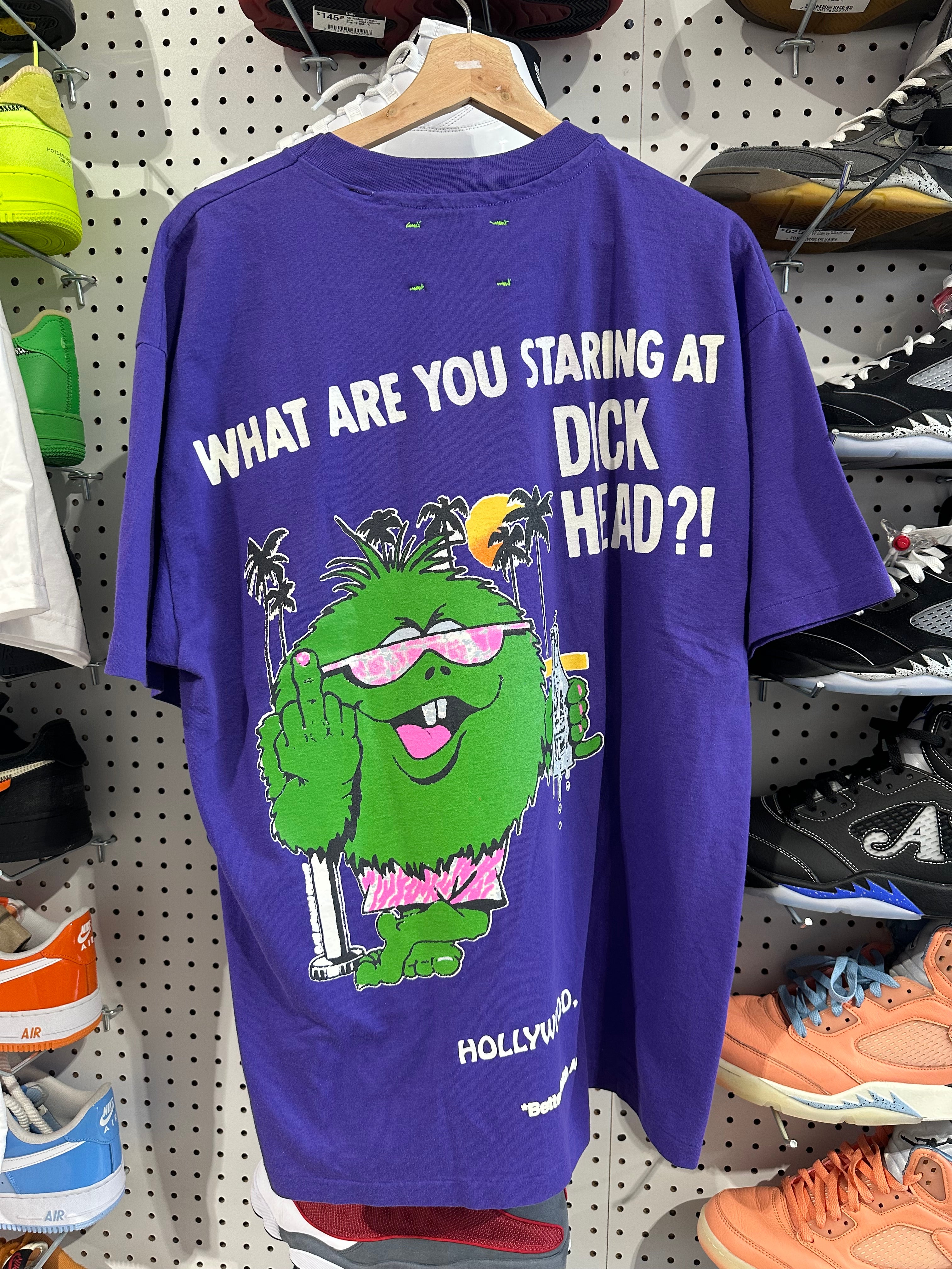 NEW Better With Age Dickhead Tee - Purple  Size Large