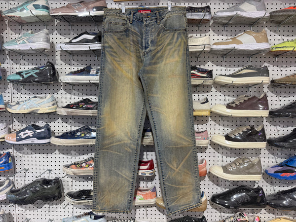 NEW Supreme Regular Jean - Dirty Indigo Size 32